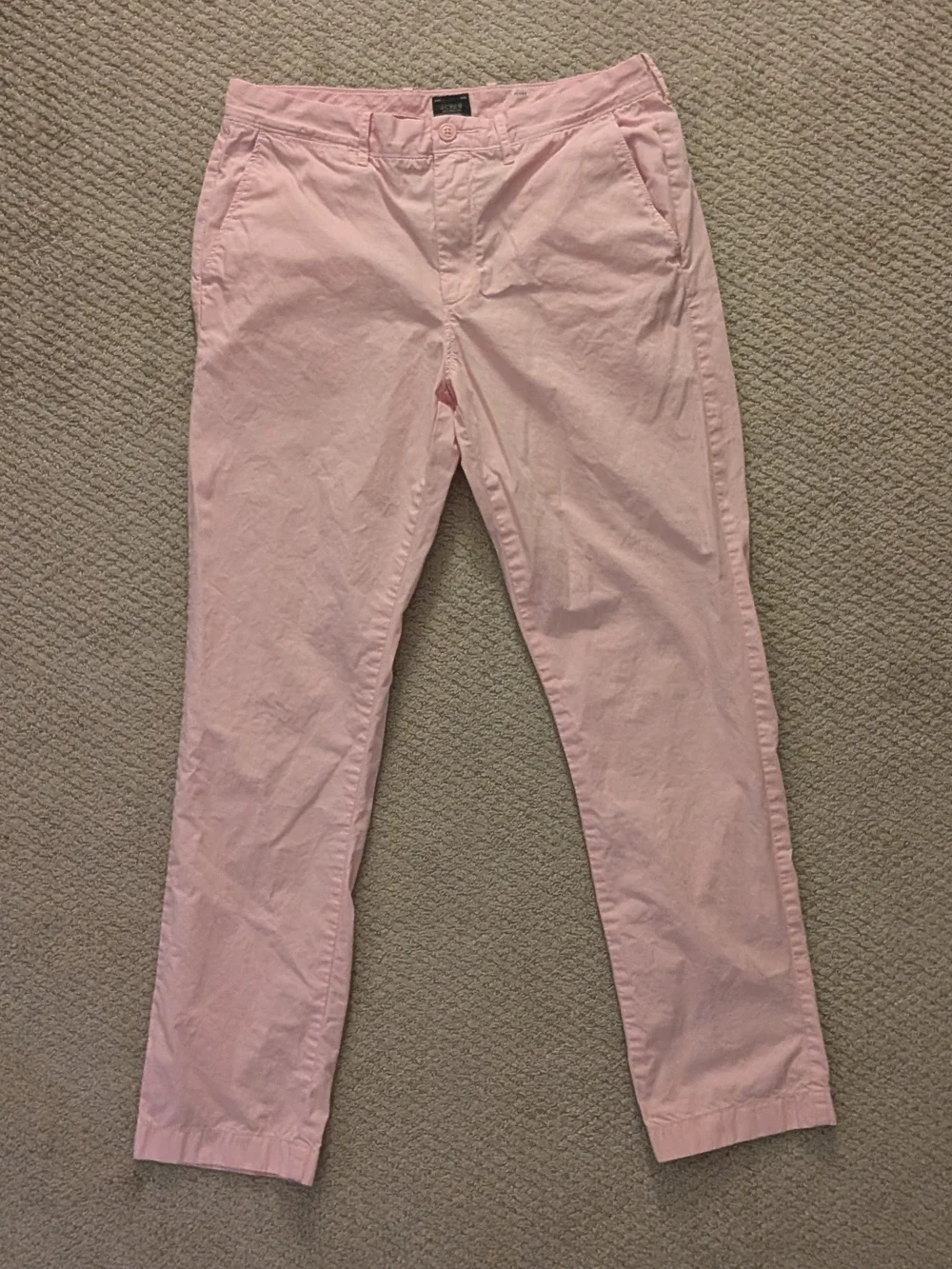 J. Crew Men's Straight-fit Stretch Chino Pant -  Light Pink 32x32